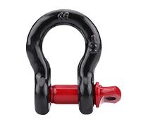 Klanata Heavy Duty U Shape D Loop Shackle, 2T 4.5T Clevis Shackle for Vehicle and Truck Recovery, Off Road Towing (2T 4400lbs) (2T)