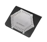 Klanata Hexagon Stainless Steel Wet Film Comb 25-3000um Thickness - High Accurate Measurement Tool with Black Protective Case for Paint Coating Thickness Testing - Professional Use