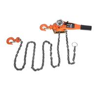 Klanata Manual Lever Chain Hoist, Chain Block Hoist, Ratchet Lever Pulley Lifting, Orange Color, Galvanized Manganese Steel, 750Kg Capacity, Comfortable Grip, Chain Drop Proof Ring