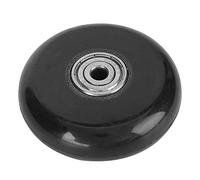 Klanata Premium Commercial Grade Non-Marking Caster Wheels, 2.5 Inches PU Casters with 608ZZ Bearing, 64 * 19 * 6mm for Small Carts, Doors, Hardware