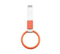 Klanata Round Ring Subway Train Bus Handle Strap Charm Drift - Rear Bumper Warning Accessory for Cars and SUVs - Interior Hand Pull Ring with Steel Fastener and Nylon Reinforced Plastic (Orange)