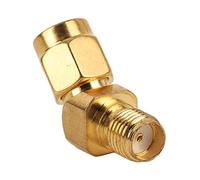 Klanata SMA 45 Degree Male to Female Connector for RF Microwave Equipment and Digital Communication Systems, Wide Frequency Band Adapter for GPS Systems and Base Station Applications
