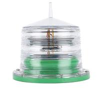 Klanata Solar Ship Beacon Light LED Navigation Flashing Floating Marine Boat Accessory IP68 with Automatic Light Control and Marine Grade Plastic for Ocean River Barge and Airport