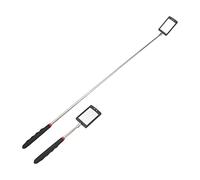 Klanata Telescopic Inspection Mirror with LED Light, 360 Degree Swivel Head - Stainless Steel Mechanic Tool for Automotive Repair