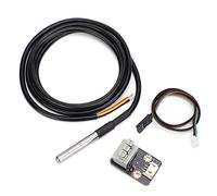 Klanata Water Temperature Sensor DS18B20 Thermometer Transducer Module with Probe - Digital Thermal Probe Sensor 9~12bit - Digital Thermal Sensor for Industrial Home Use