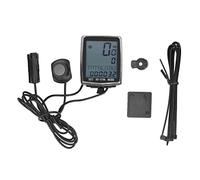 Klanata Wired Bike Computer with Large Backlight Display and Power Meter Support, Multi Function Cycling Speedometer and Odometer for Training, Includes Cadence Tracking and Lap Function,