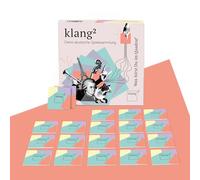 klang² - The award-winning memo for the ears. Choose from 17 memory games (animal voices, tongue twister, sound salad, or create your own. - Made in Germany
