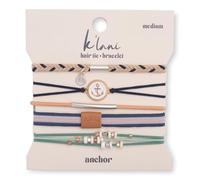 K'lani Anchor Bracelets for Women - Elastic Bracelets and Boho Hair Ties - Cute Hair Ties for Women and Hair Tie Accessories - Stylish Bracelets Boho Style for Hair and Wrist - Set of 5 (Medium)