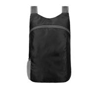 Klappbarer Rucksack - Outdoor Reise Camping Tasche | Wasserdichte Wanderrucksäcke Für Reiseausweis Abenteuer Gepäck Angeln Sport Fitness Familie Park Kreuzfahrt | Angeln Park Alltags Outdoor Ra, black