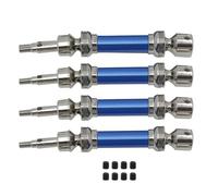 KLAPR 4pcs Metal Front and Rear Drive Shaft CVD for Arrma 1/8 Infraction Vendetta 3S BLX RC Car Upgrade Parts Accessories (Color : Blu)
