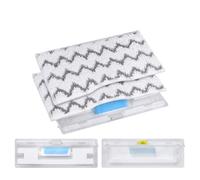 Klaqian Reusable Mop Pad Refills Compatible with Shark VACMOP VM252 VM250 VM205 VM200 VM190 VC205 QM250, Vacuum Mop Pad Refills, Washable mop pad with a Reusable Dirt Chamber(2+2Packs)