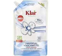 Klar eco Sensitive Universal Detergent Washing Nut Refill Bag 1.5 L Unscented, 33 Washes, for Allergy Sufferers, Vegan