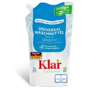 Klar eco Sensitive Universal Detergent Washing Nut Refill Bag 1.5 L Unscented, 33 Washes, for Allergy Sufferers, Vegan