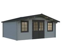 Klara L (5x3.8m | 17.0m2 | 28mm) Under 2.5m Garden Log Cabin