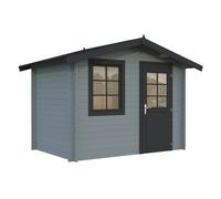 Klara S (3x2m | 4.7m2 | 28mm) Beach Hut Style Tiny Log Cabin or Garden Shed