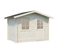 Klara S (3x2m | 4.7m2 | 28mm) Beach Hut Style Tiny Log Cabin or Garden Shed