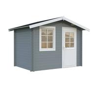 Klara S (3x2m | 4.7m2 | 28mm) Beach Hut Style Tiny Log Cabin or Garden Shed