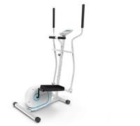 Klarfit Myon Cross Cross Trainer - Stepper with 12 kg Flywheel Mass, Elliptical Trainer with SilentBelt System, Resistance in 8 Levels, Tablet Holder, PulseControl, Antique White