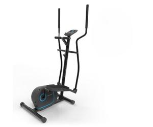 Klarfit Myon Cross Trainer - Elliptical Machine With 12kg Flywheel, SilentBelt, Training Computer, LCD Display, Heart Rate Monitor, Non-Slip Treads - Black
