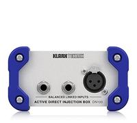 Klark Teknik DN100 Active DI Box for Studio and Live Sound with Clear Audio and Reliable Performance