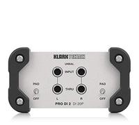 Klark Teknik PRO DI 2 DI 20P Passive Stereo DI Box with Midas Transformer and Extended Dynamic Range