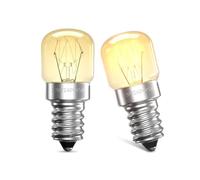Klarlight 2 Pack Oven Bulb 25W E14 Incandescent Bulbs Dimmable Warm White 2400-2600K 300 Temperature Heat Resistant SES Small Edison Screw 360 Degree for Microwave, Fridge, Oven, Salt Lamp, Freezers