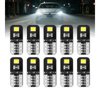 Klarlight 501 W5W T10 LED Bulbs Car Bulb 12V Xenon White 6500K, 10 Pack | LED Number Plate Bulbs, Side Light Bulb 194 168 2825, Canbus Error Free Bulb for Dome Map Car Interior Trunk Courtesy Lights