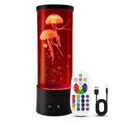 Klarlight Jellyfish Lamp, 29 cm Colorful With 16 Changing Colors and 4 Modes for Children and Adults, USB Remote Control / Battery Operated Lava Lamp