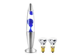 Klarlight Lava Lamp 34cm,Magic Lamp,Lava Lamp 25W with Cable Switch,Gift Idea Christmas,Including Bulb Retro Lamp (Blue)