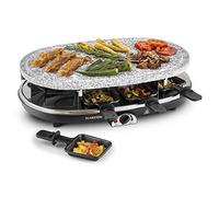 Klarstein 1500W Rotatable Raclette Grill Machine w/ Large Indoor Grill & 8 Small Pans
