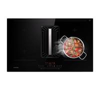 Klarstein 2-in-1 with integrated extractor hood, induction hob with extractor hood for kitchen island, 4-burner hob built-in 750 m³/h air flow, touch display, energy efficiency A