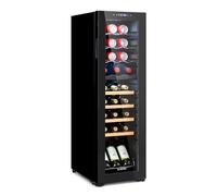 Klarstein 27 Bottle Wine Cooler Fridge - Free-Standing Wine Rack, 2 Cooling Zones, Energy-Efficient Compressor - Ideal Wine Racks Free-Standing for Fine Wine Connoisseurs