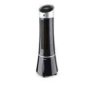 Klarstein 45W Portable Air Cooler, 5-In-1 Ioniser, Evaporative Air Coolers for Home, Silent with Night Mode, Humidifier, Ventilator, Purifier, Small Water Cooler, Ice Fan, 180m³/h Room Air Flow, Black