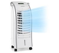 Klarstein 65W Portable Air Cooler, 4-In-1 Evaporative Air Coolers for Home, Silent with Night Mode, Humidifier, Ventilator, Small Water Cooler, 6 L Ice Fan Portable Cooler, 444m³/h Air Flow, White