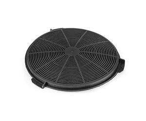Klarstein Activated Carbon Filter for Amelia Extractor Hoods - Spare Part, For Conversion to Recirculation Mode, Easy Installation with Clamp Bracket, Carbon Filter Dimensions: 24 x 2 cm (ØxH) - Black