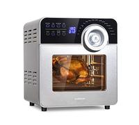 Klarstein AeroVital Cube Chef Hot Air Fryer - Air Fryers with 1700W, DuoHeating Technology, 14L, 16 Progs, Air Fryer Oven with Touchpad, Timedelay:10h, Thermo:50-220°C, Stainless Steel Housing, Silver