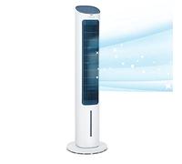 KLARSTEIN Air Cooler, 5-In-1, Ioniser, Evaporative Air Coolers for Home, Silent with Night Mode, Remote Control, Humidifier, Ventilator, Purifier, Small Water Cooler, 360m³/h Air Flow, 50W, White