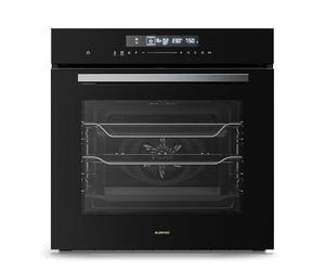 Klarstein Airjet Built In Oven - 72L Electric Oven with Airfryer Mode, 13 Cooking Functions, Touch Control, Enamel Interior Energy, Triple Glazed, Integrated Single Oven, Black