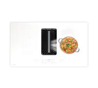 Klarstein AirJet FlexPro 90cm 4 Ring Induction Hob with Extractor White