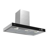 Klarstein AirNova 90cm 627.6m³/h Chimney Cooker Hood Silver