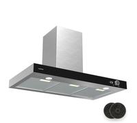 Klarstein AirNova Extractor Hood - 90cm Wall-Mounted Cooker Hood, 620