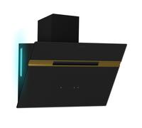 Klarstein Alina 60cm 600m³/h Angled Cooker Hood Black/Gold