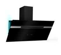 Klarstein Alina 90cm 615m³/h Angled Cooker Hood Black/Silver