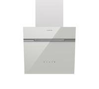 Klarstein Alina Cooker Hood - 570 m³/h Extractor, Touch Control, A Energy Efficiency, LED Lighting, Quiet 54 dB, Exhaust & Recirculation, 39.8x114x37.6 cm, White