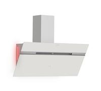 Klarstein Alina Cooker Hood - 90cm Kitchen Extractor, 615 m³/h Airflow, A Energy Efficiency, LED Lighting, Quiet 54 dB, Touch Control, Exhaust & Recirculation, White