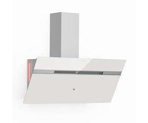 Klarstein Alina Cooker Hood - 90cm Kitchen Extractor, 690 m³/h Airflow Energy Efficiency, LED Lighting, Quiet 52 dB, Touch Control, Exhaust & Recirculation, White