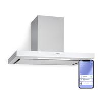 Klarstein Alinea Smart 90cm 389.2m³/h Chimney Cooker Hood Silver