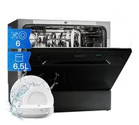 Klarstein Amazonia A+ Mini Dishwasher, 6 Modes (Mini, Black, Buttons, 6 Modes, 49Db, A)