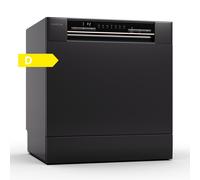 Klarstein Amazonia Eco55cm 7 Programms Tabletop Dishwasher Black