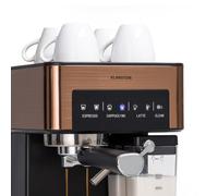 KLARSTEIN 1.8L Coffee Machines with Milk Frother, 20 Bar Espresso Coffee Machine Maker, 1350W Espresso & Cappuccino Machines, Stainless Steel Barista Machine For Cappuccino, Latte, Expresso